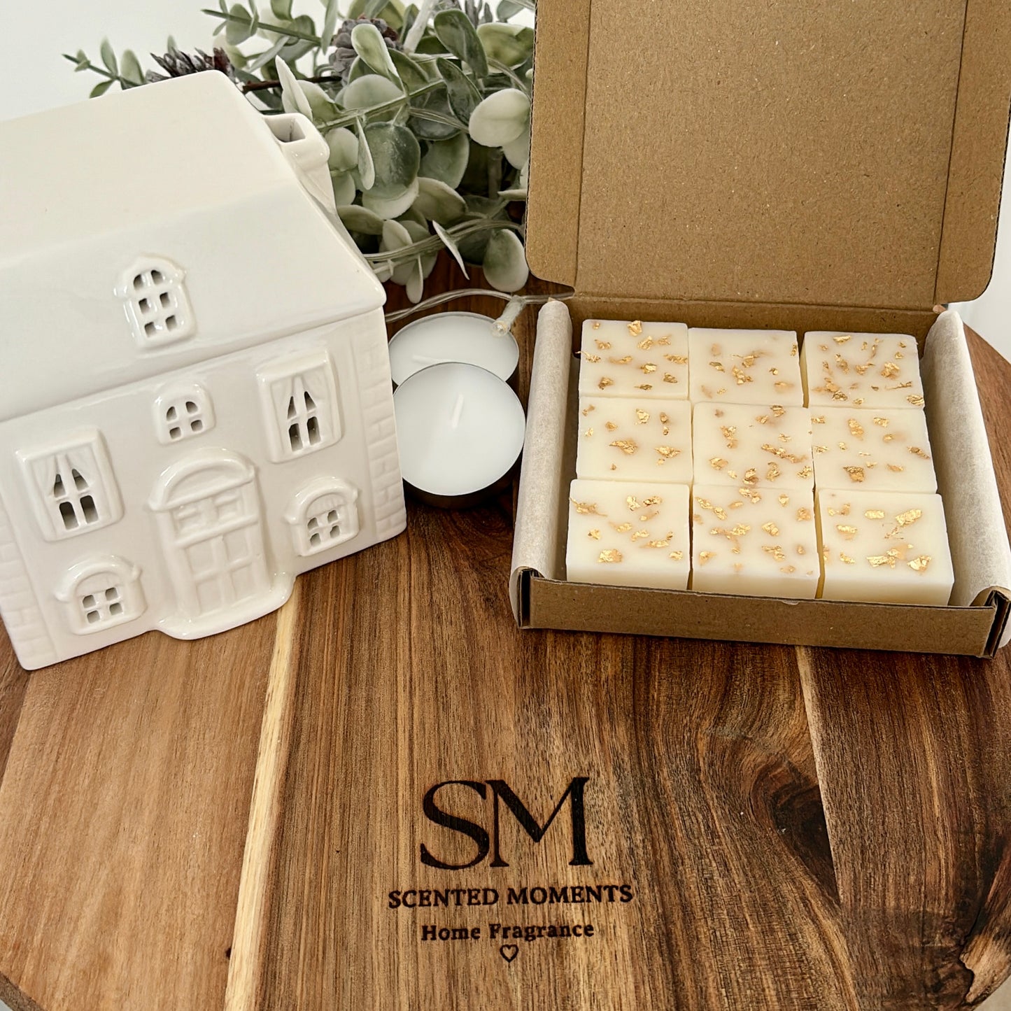 Wax Melt House Burner Gift Set