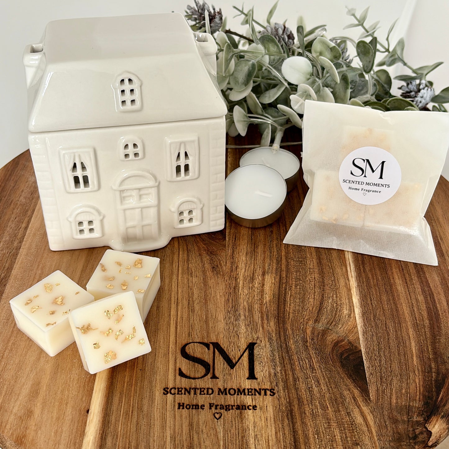 Wax Melt House Burner Gift Set