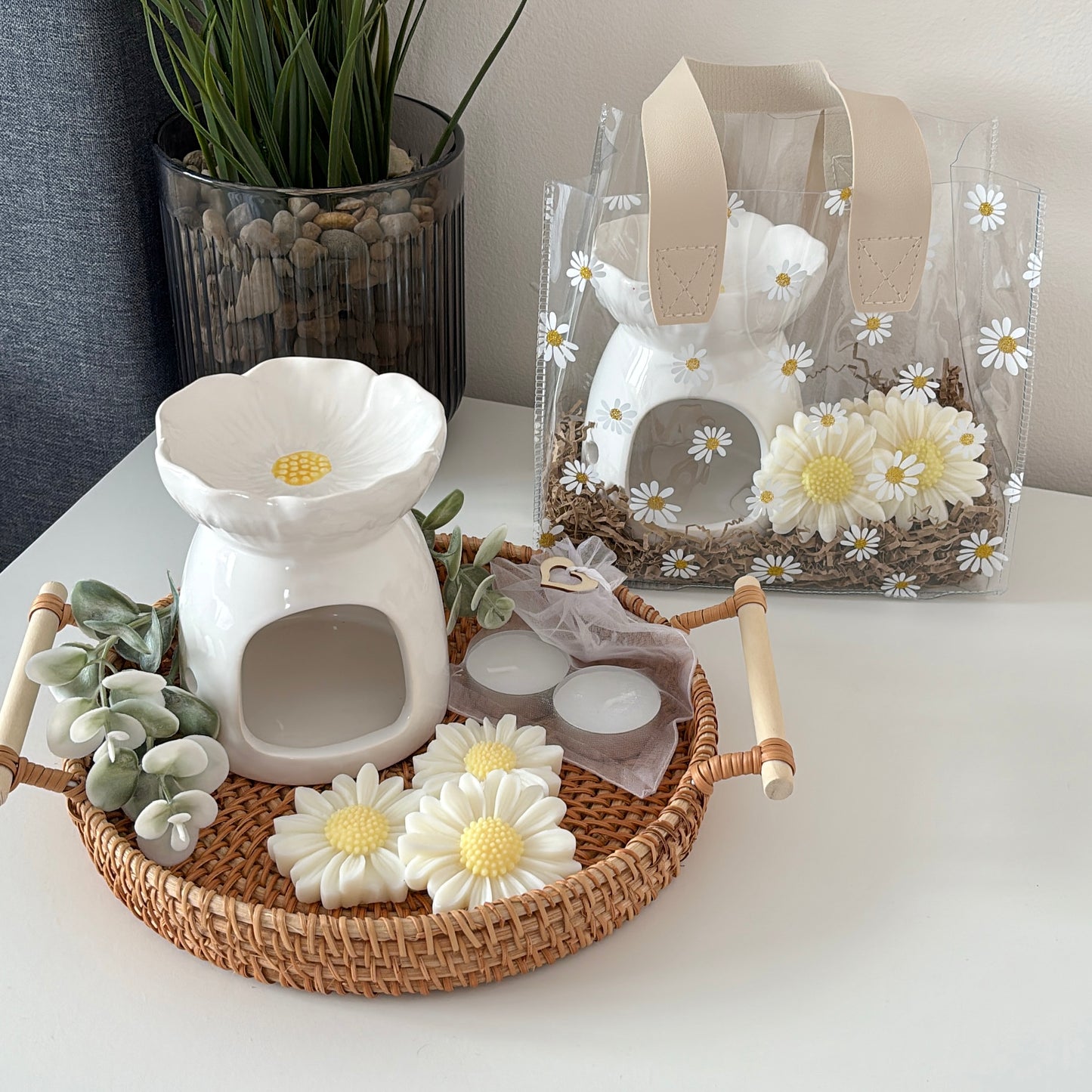 Daisy Wax Melt Burner Gift Set