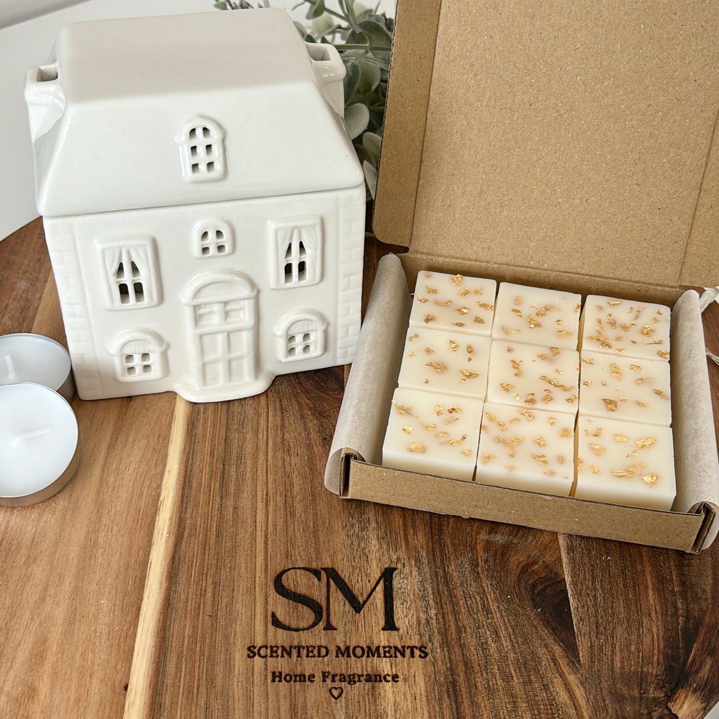 Wax Melt House Burner Gift Set
