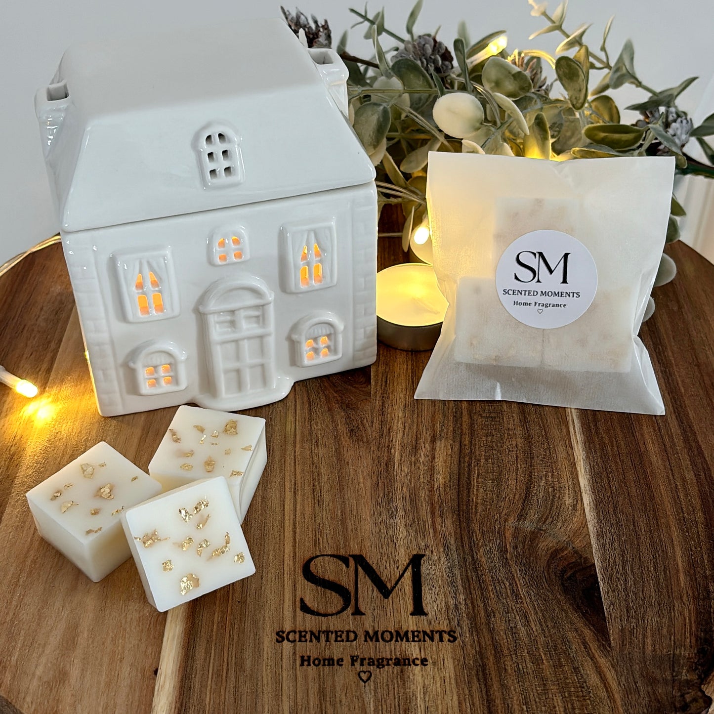 Wax Melt House Burner Gift Set