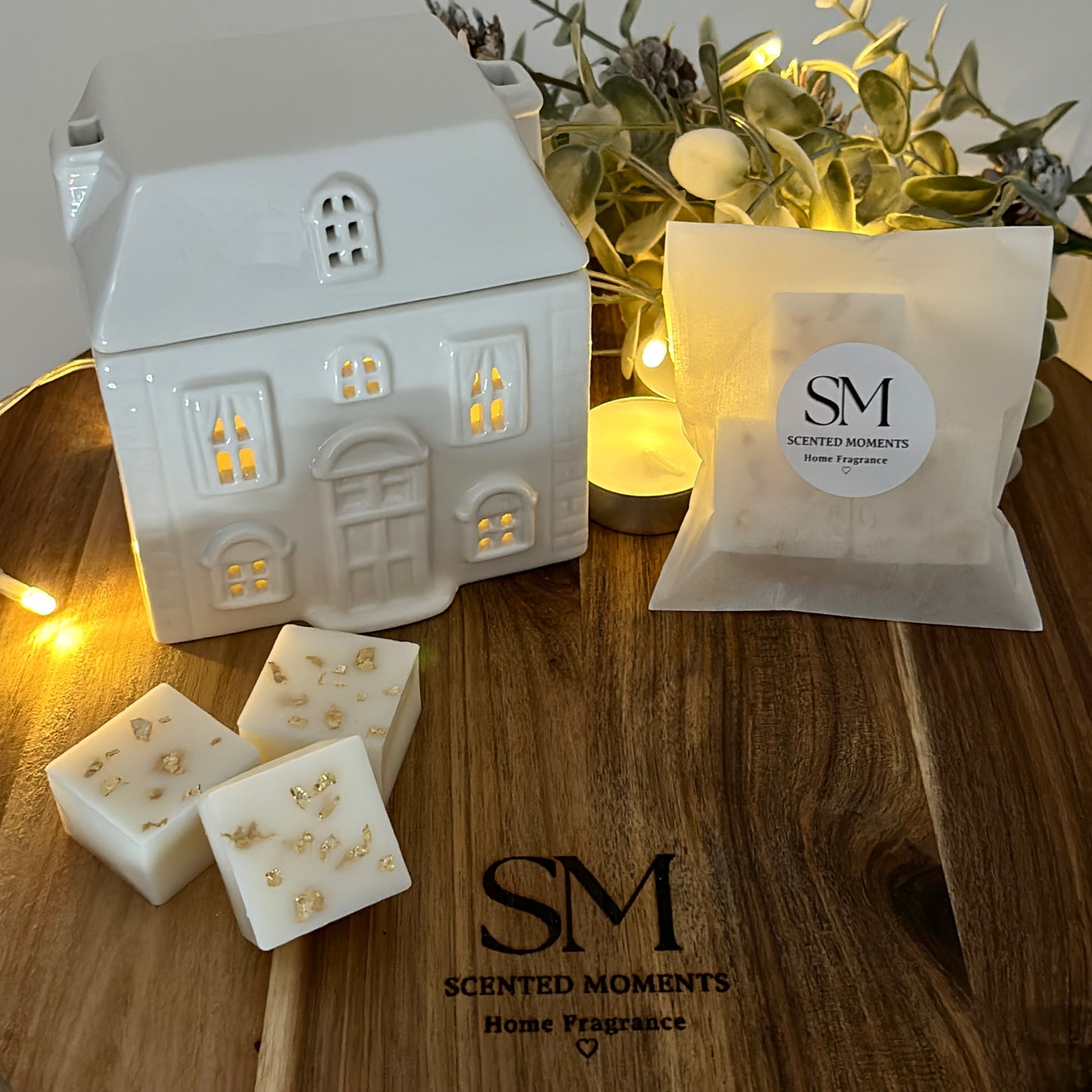 Wax Melt House Burner Gift Set