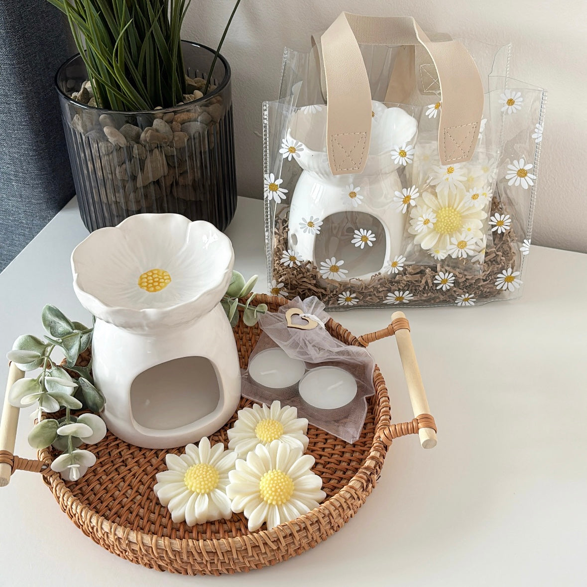 Daisy Wax Melt Burner Gift Set