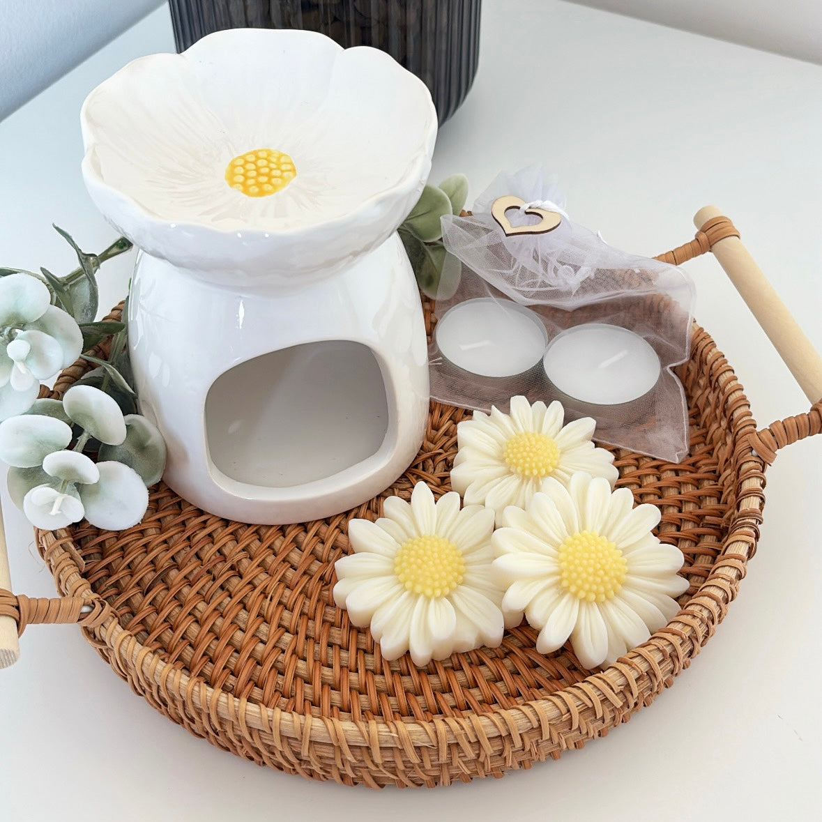 Daisy Wax Melt Burner Gift Set