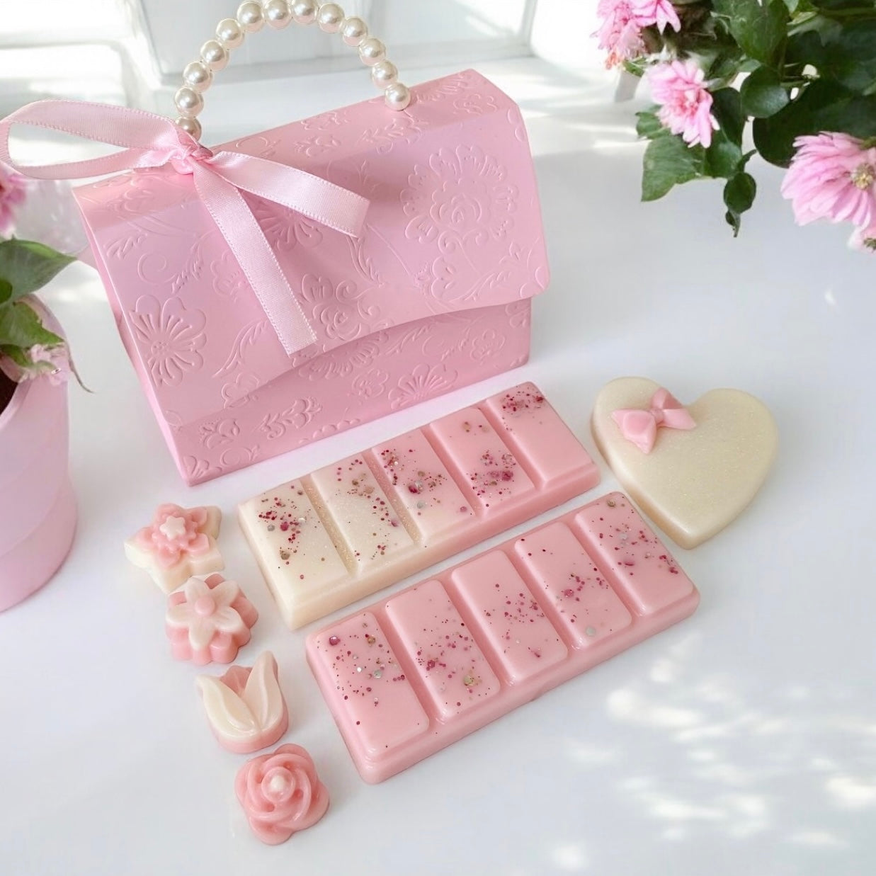Pink Wax Melt Gift Bag