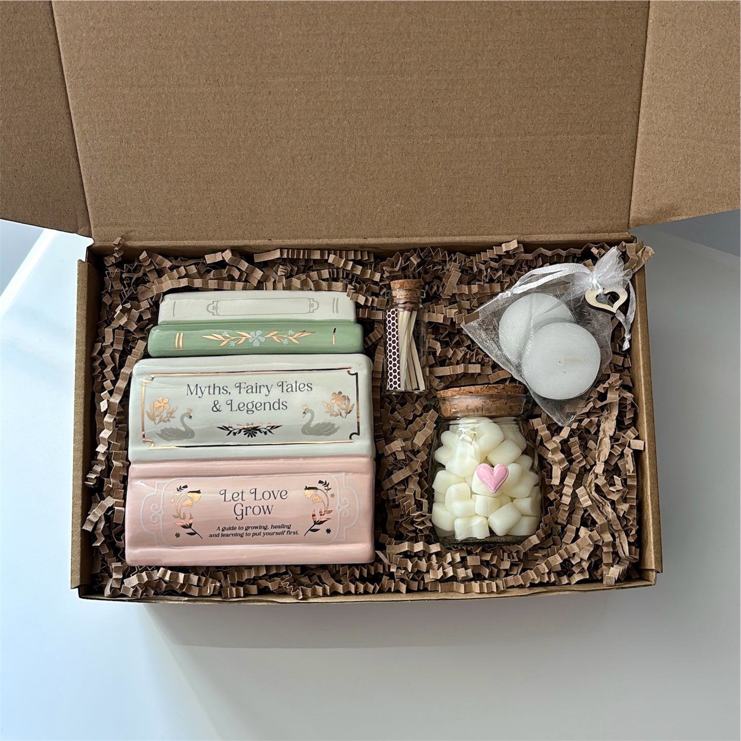 Ceramic Book Burner Wax Melt Gift Set