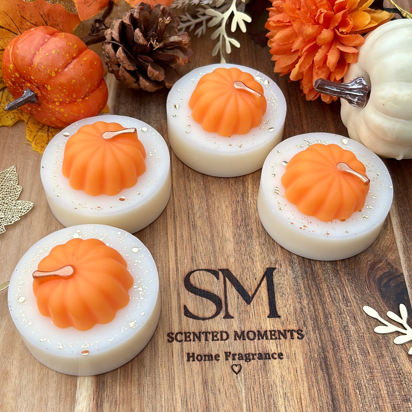 Pumpkin patch themed wax melt slab