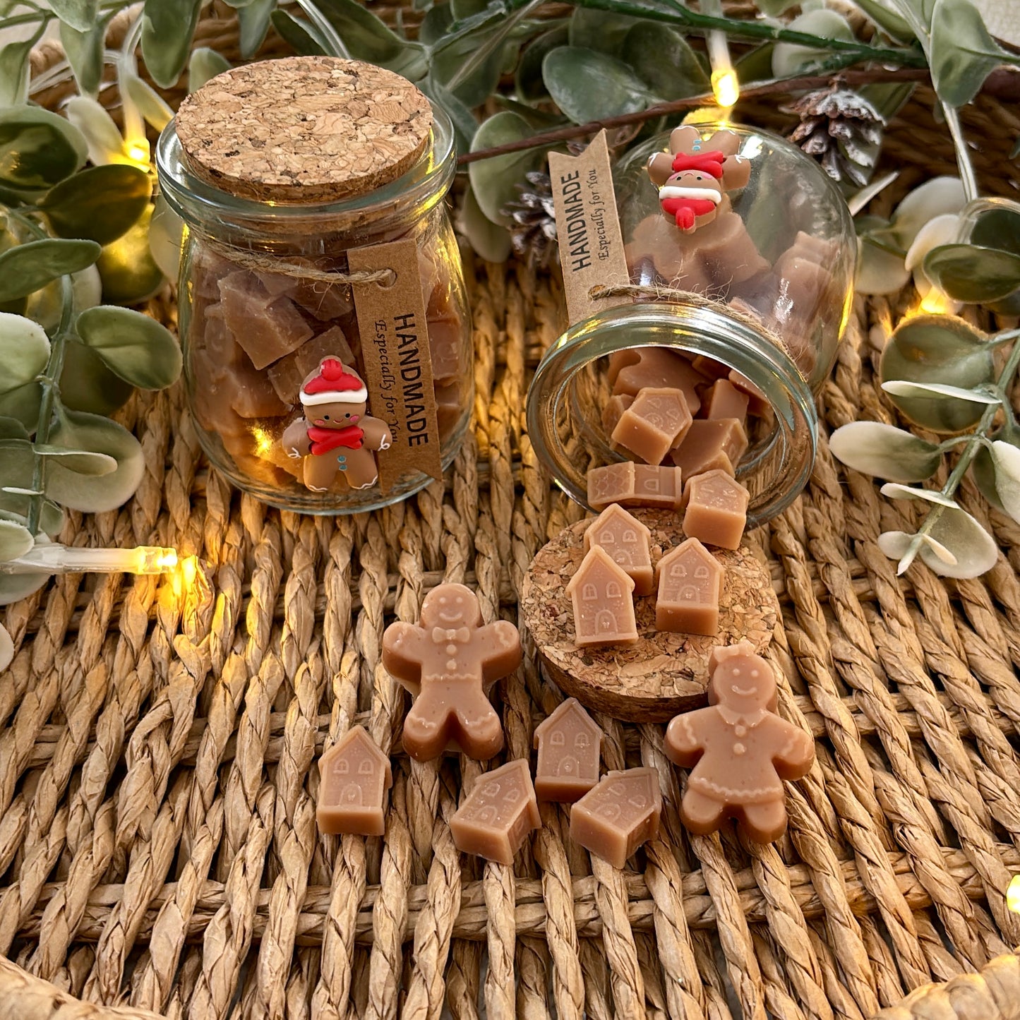 Gingerbread Glass Jar