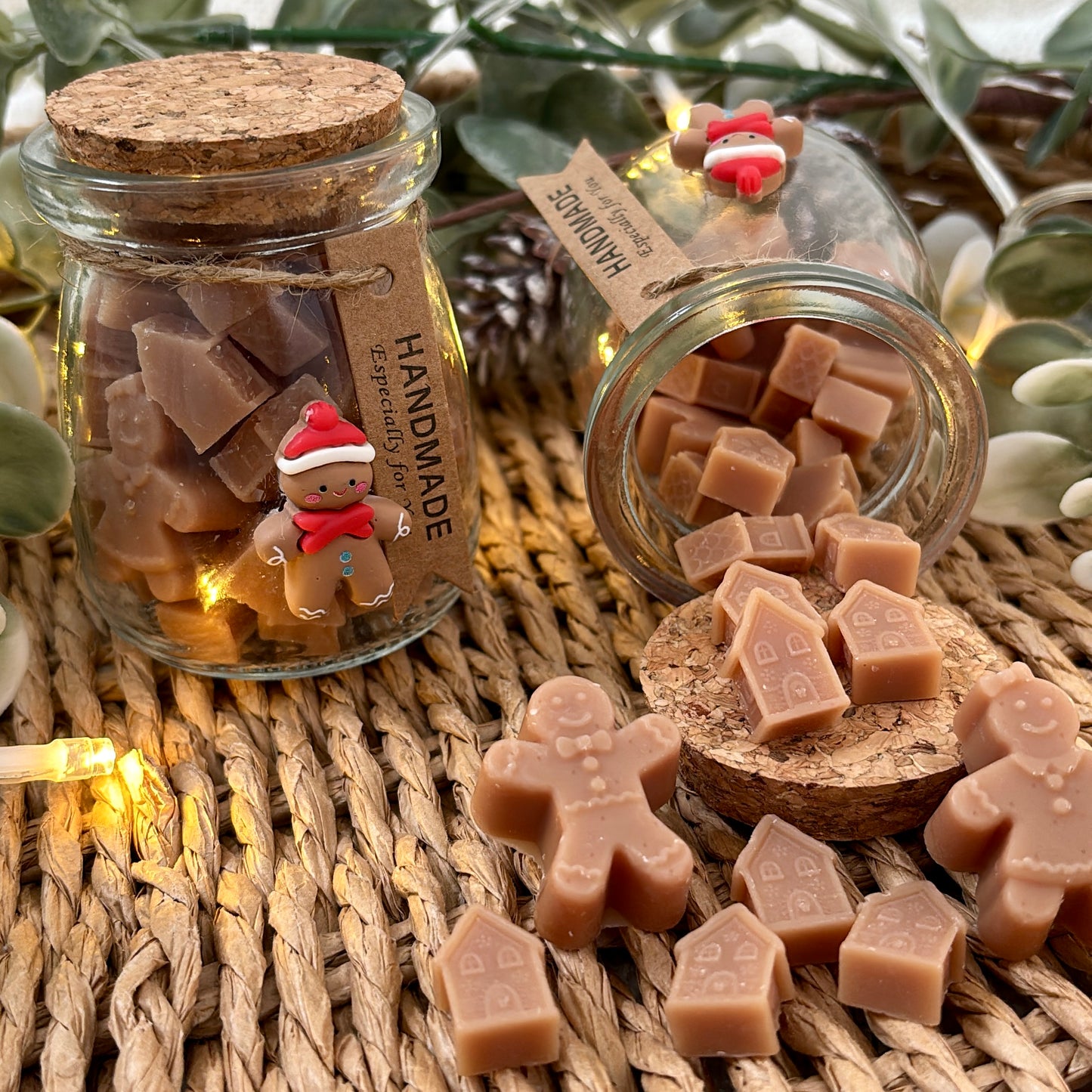 Gingerbread Glass Jar