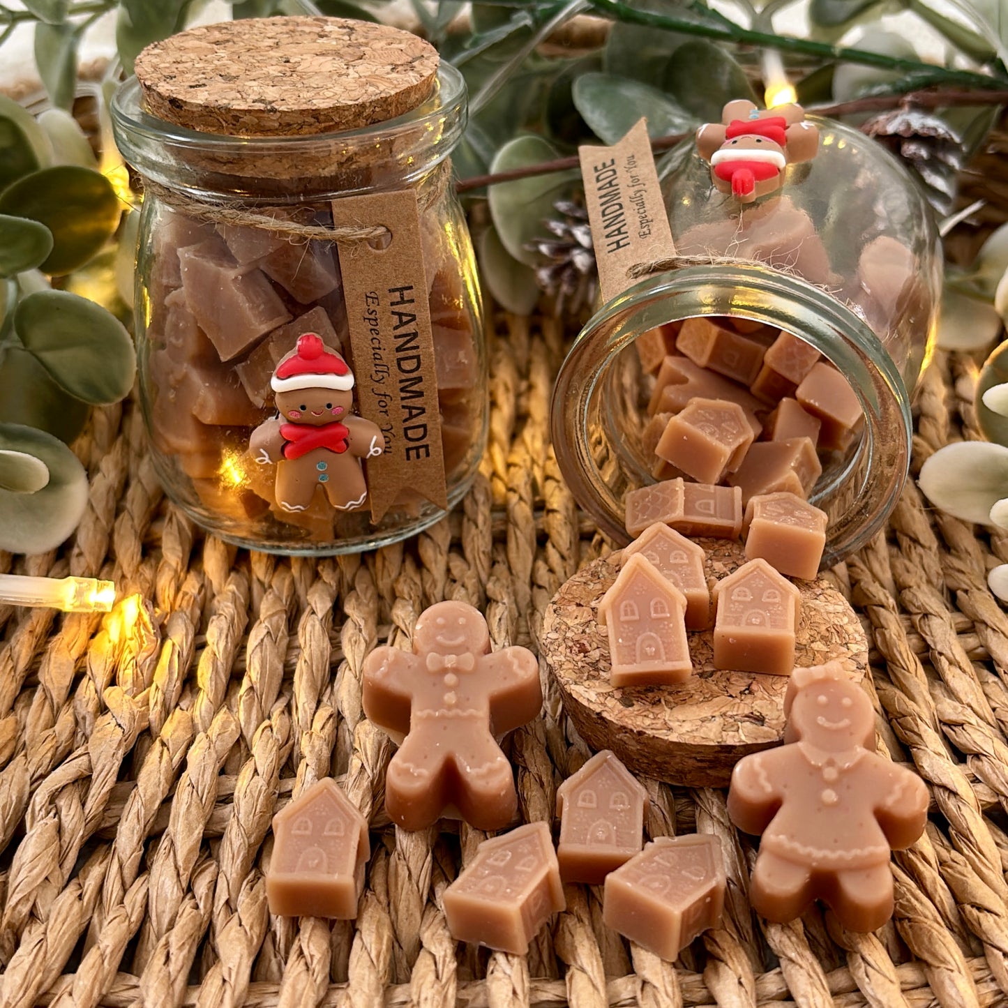 Gingerbread Glass Jar