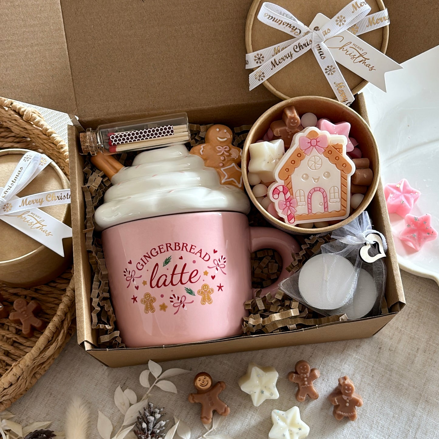 Gingerbread Latte Wax Melt Burner Gift Set