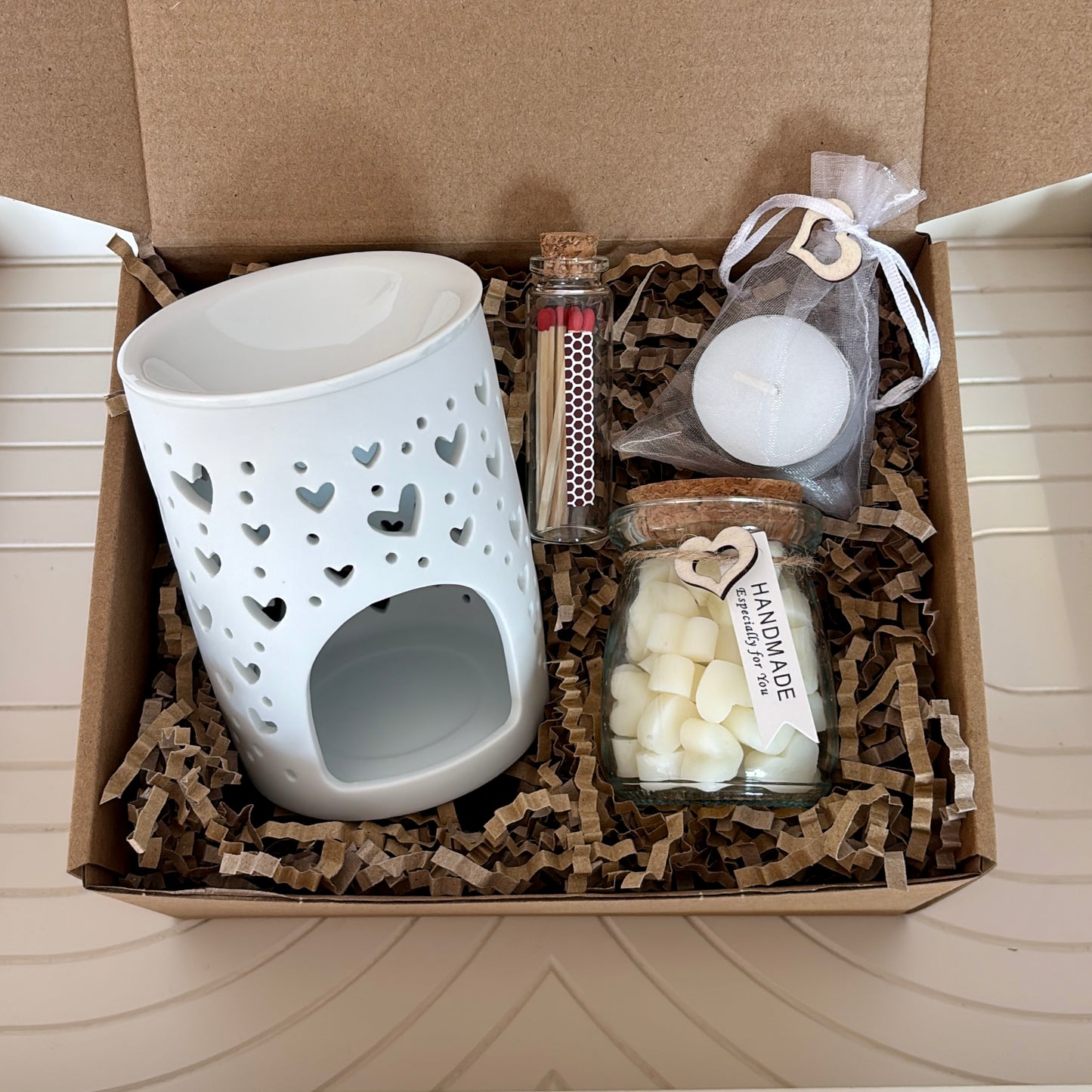 Heart Wax Melt Burner Gift Set