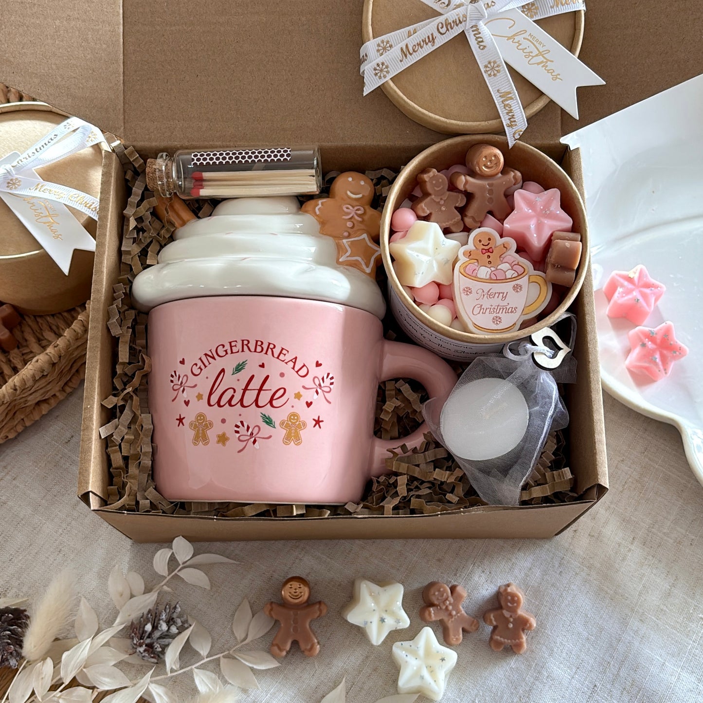 Gingerbread Latte Wax Melt Burner Gift Set