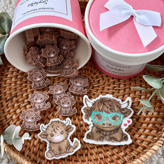 Highland Cow Wax Melt Scoopies