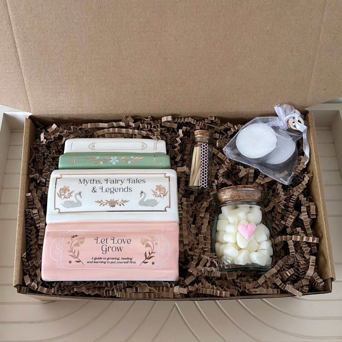 Ceramic Book Burner Wax Melt Gift Set