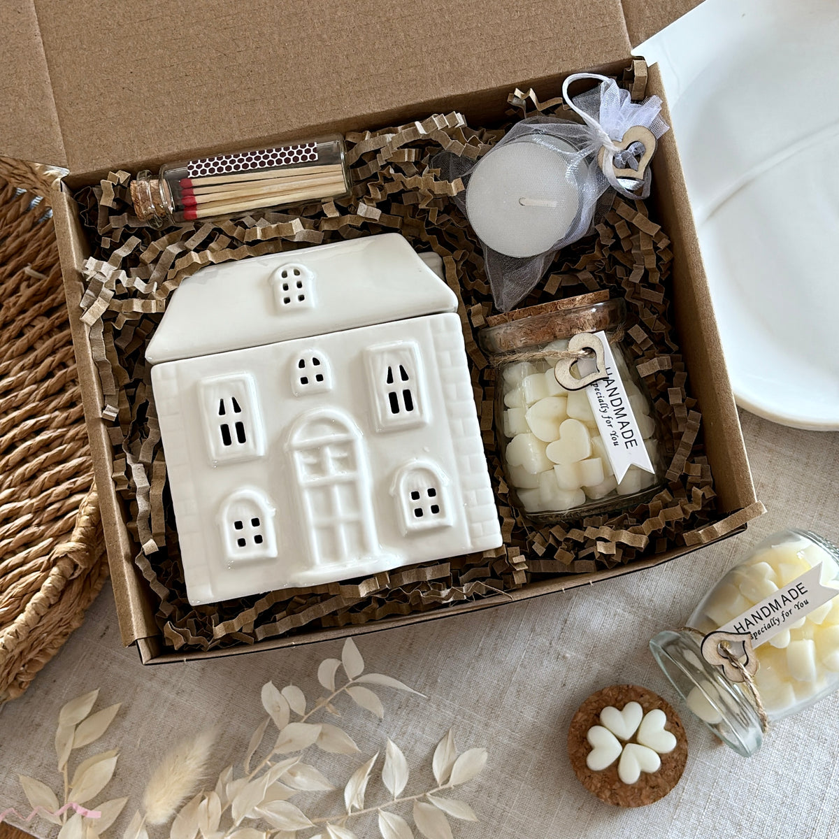 Wax Melt House Burner Gift Set