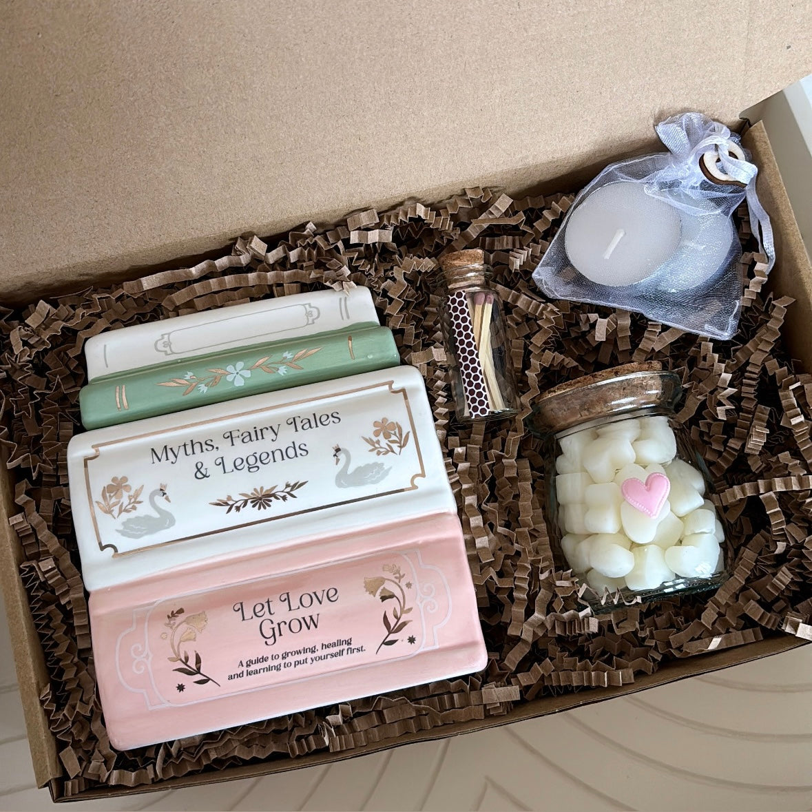 Ceramic Book Burner Wax Melt Gift Set