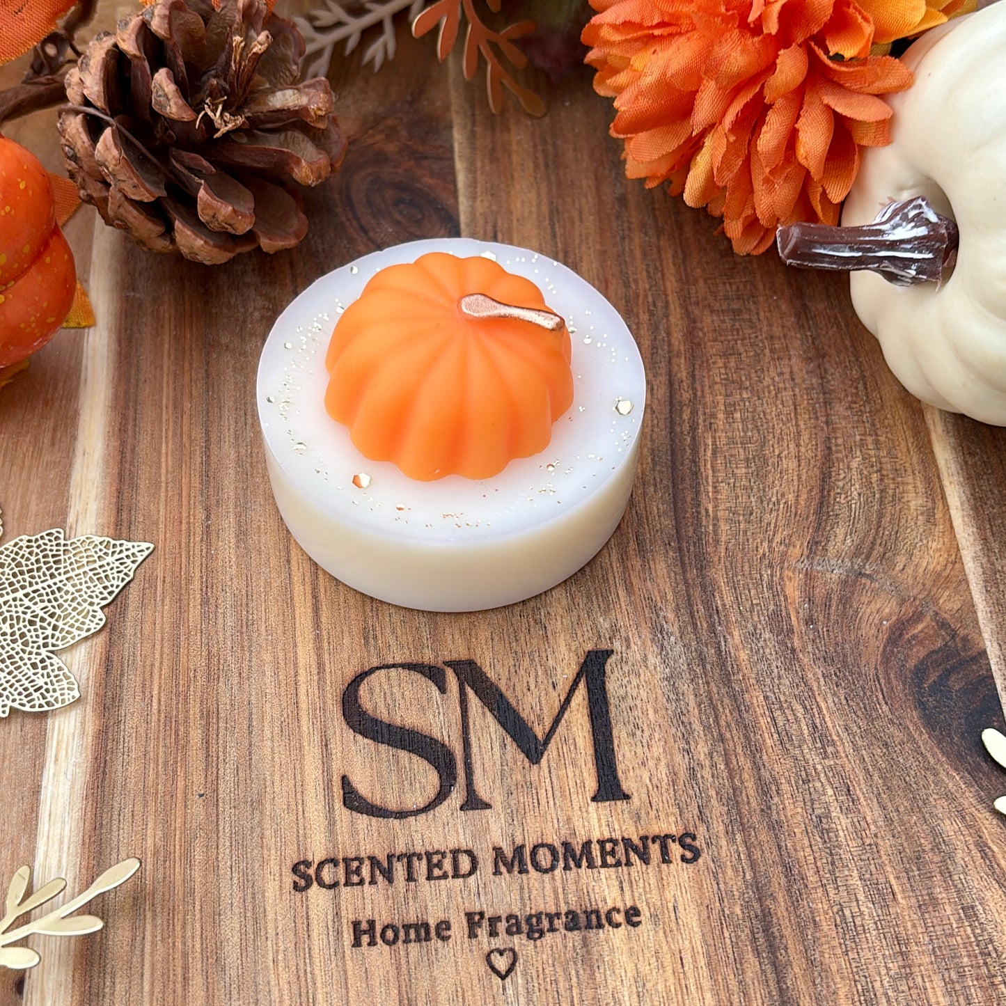 Pumpkin patch themed wax melt slab