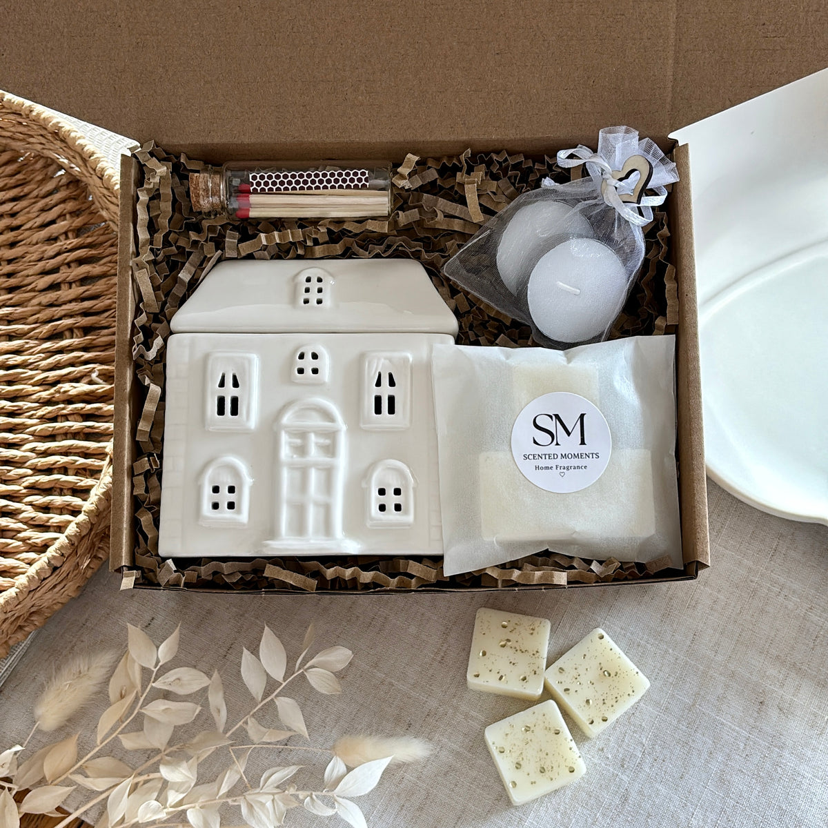 Wax Melt House Burner Gift Set