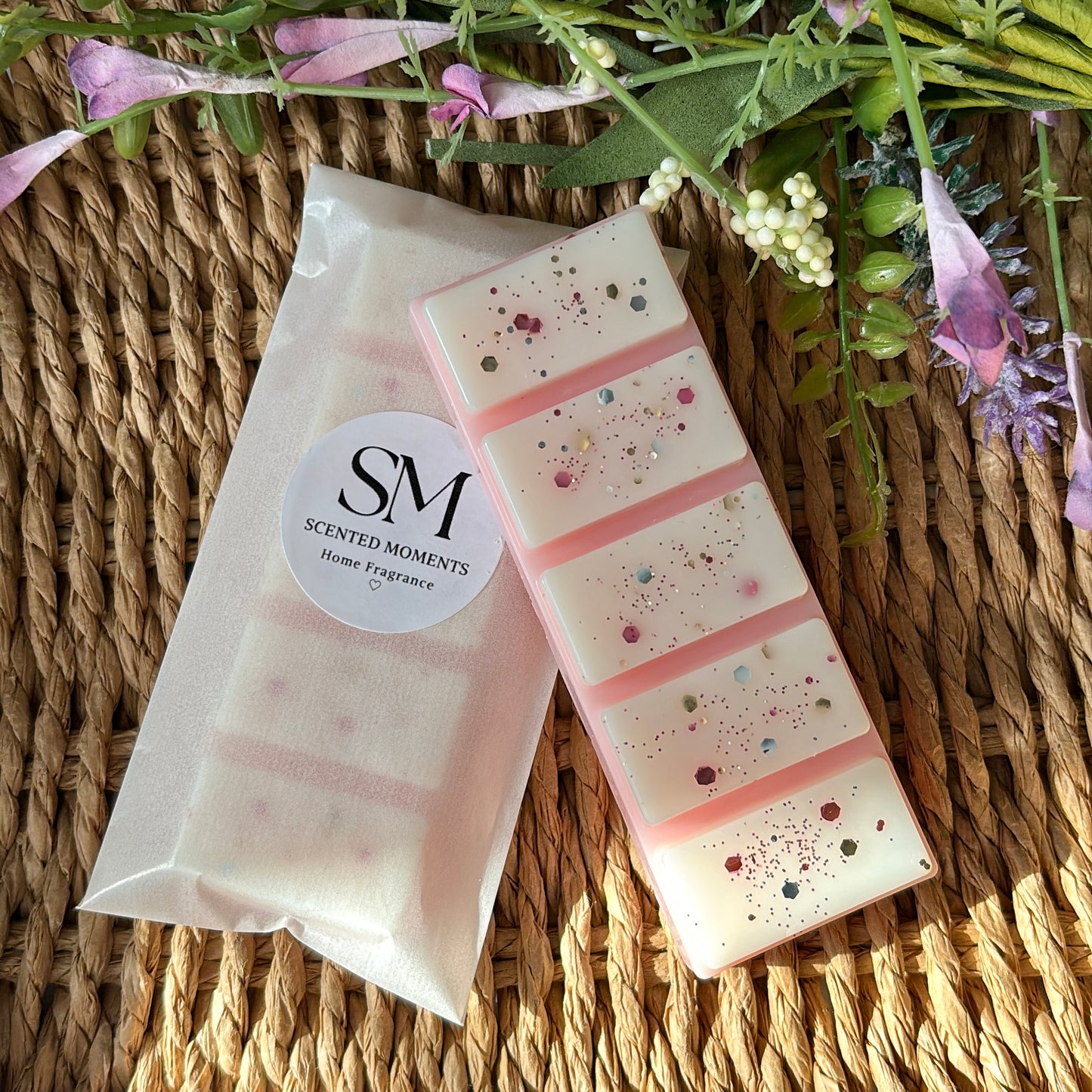 Peony Suede Wax Melt Snap Bar