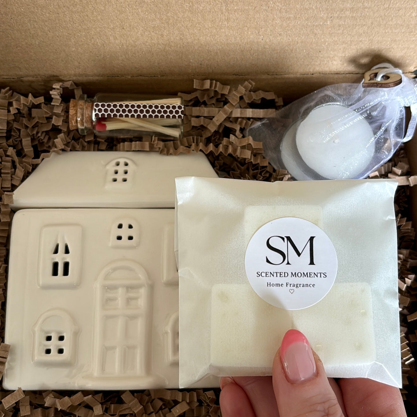 Wax Melt House Burner Gift Set