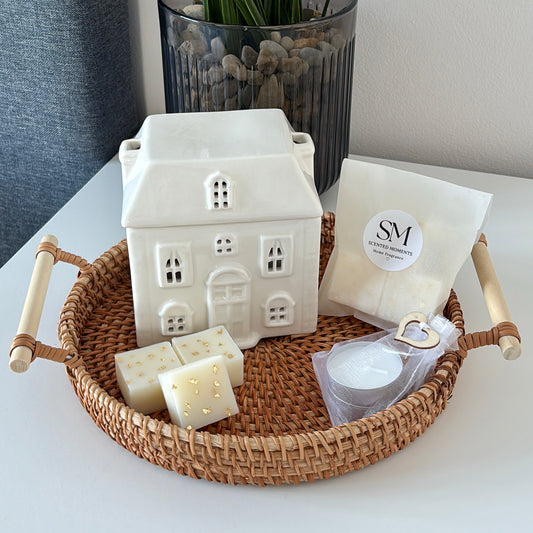 Wax Melt House Burner Gift Set
