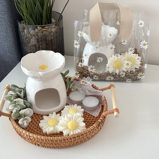 Daisy Wax Melt Burner Gift Set