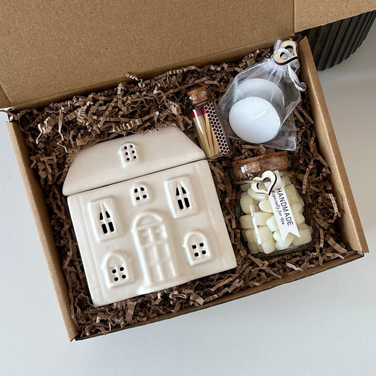 Wax Melt House Burner Gift Set