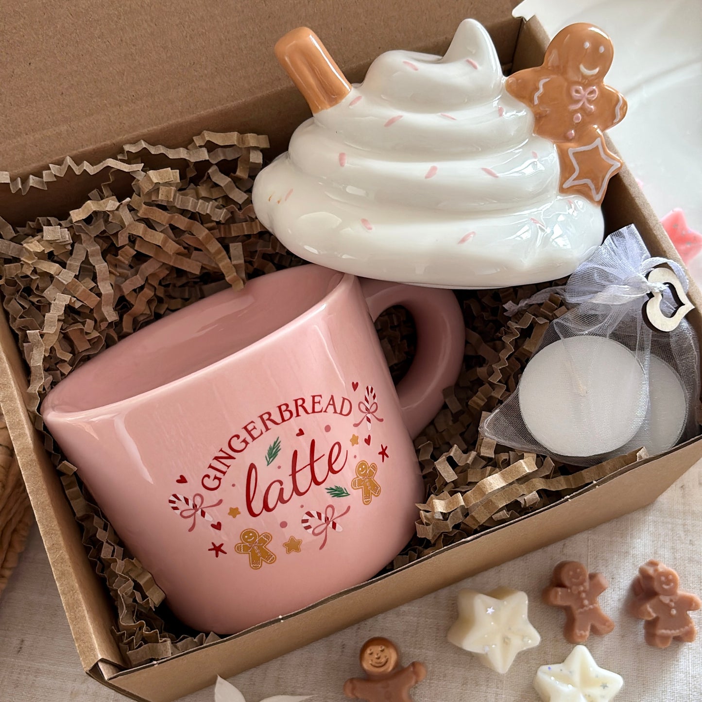 Gingerbread Latte Wax Melt Burner Gift Set