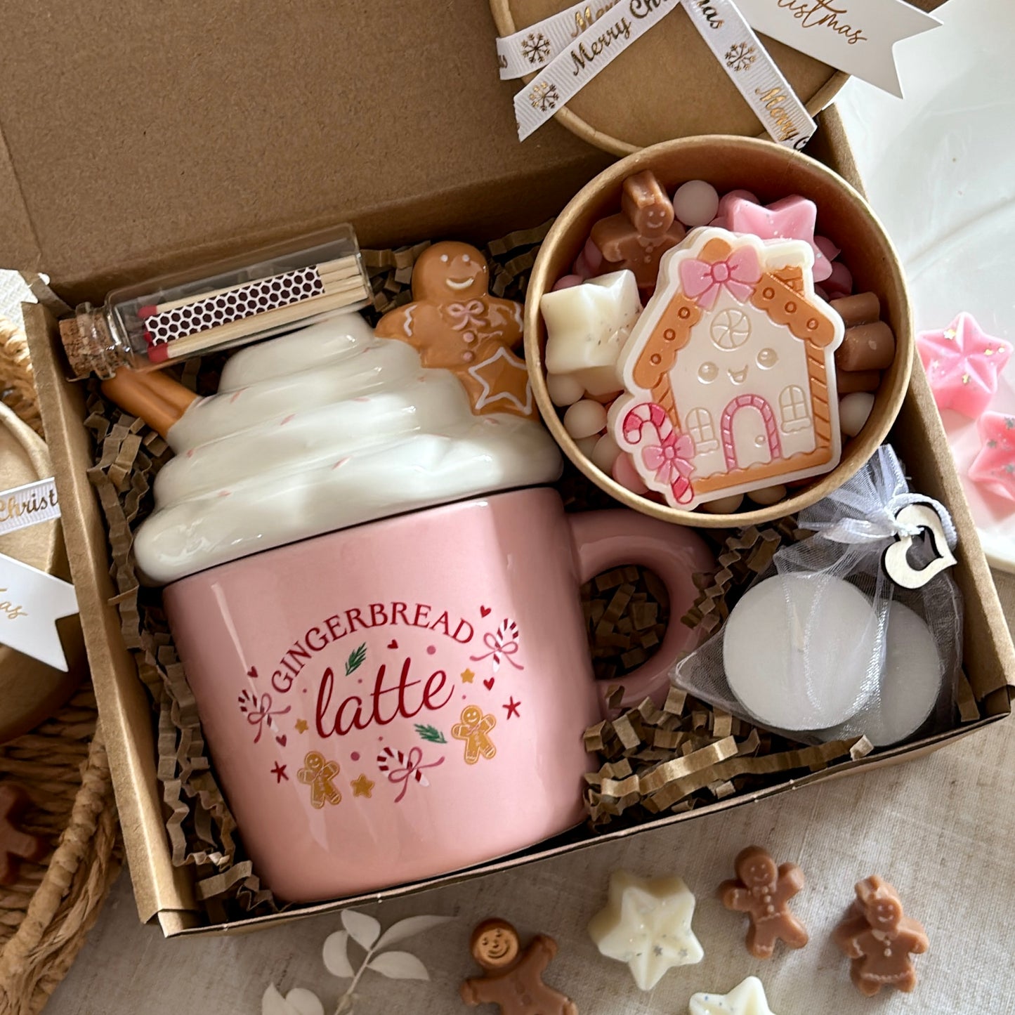 Gingerbread Latte Wax Melt Burner Gift Set