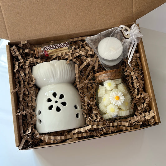 Daisy Wax Melt Burner Gift Set