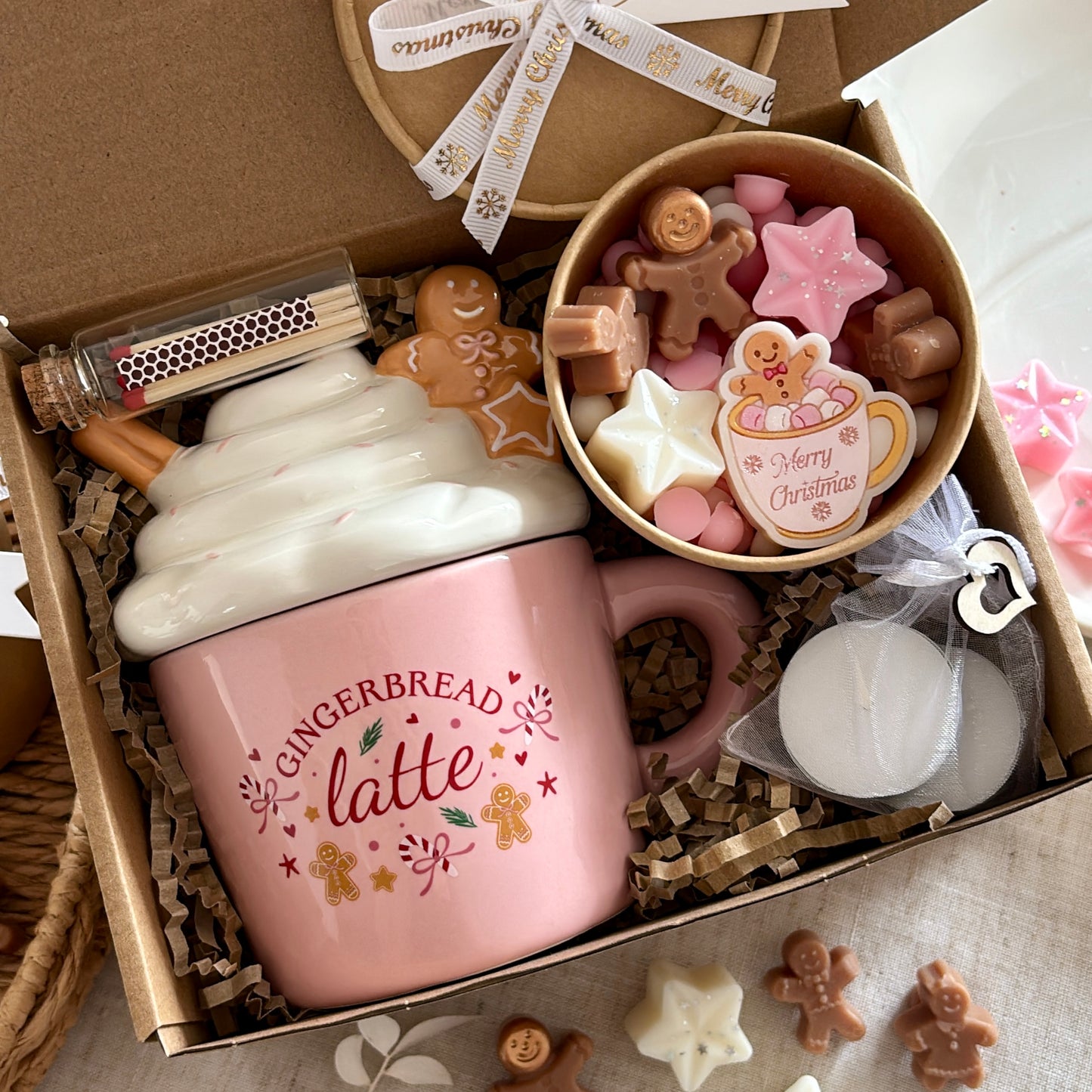 Gingerbread Latte Wax Melt Burner Gift Set