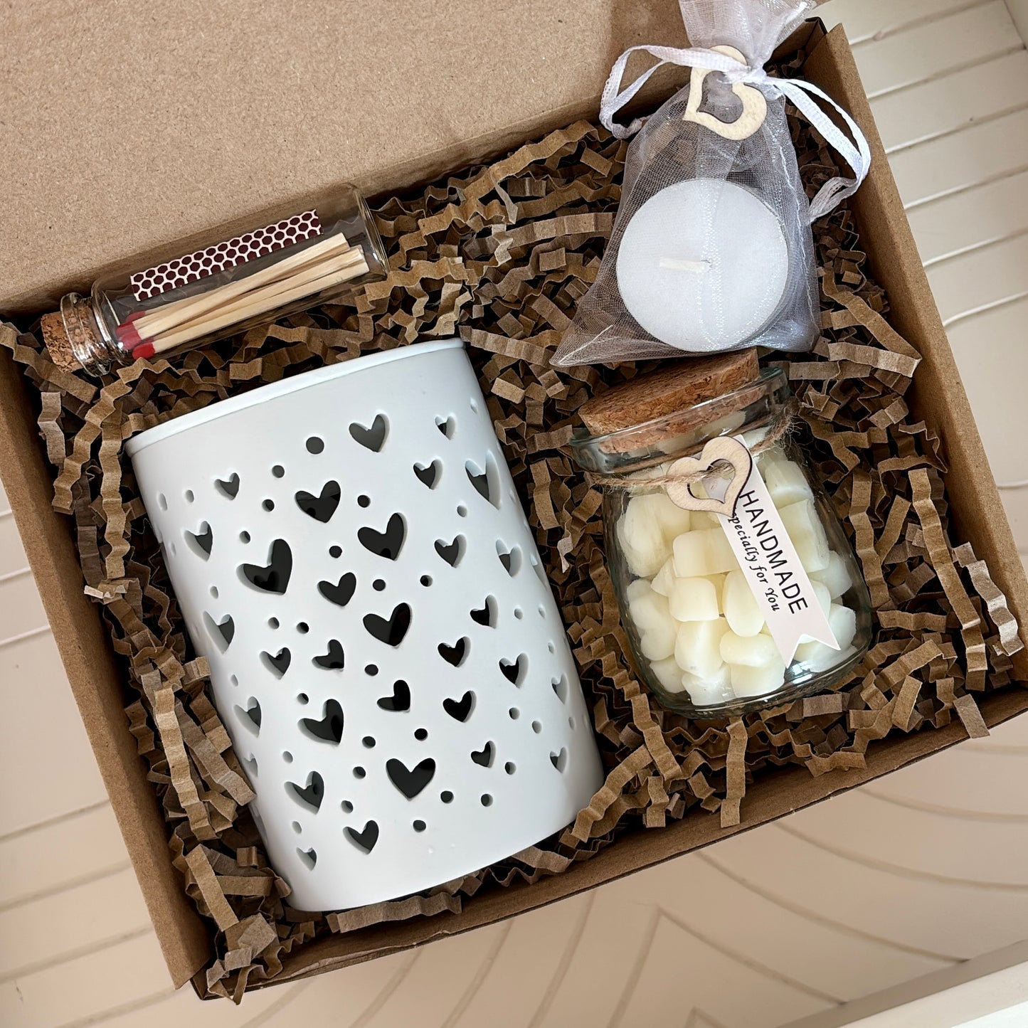 Heart Wax Melt Burner Gift Set