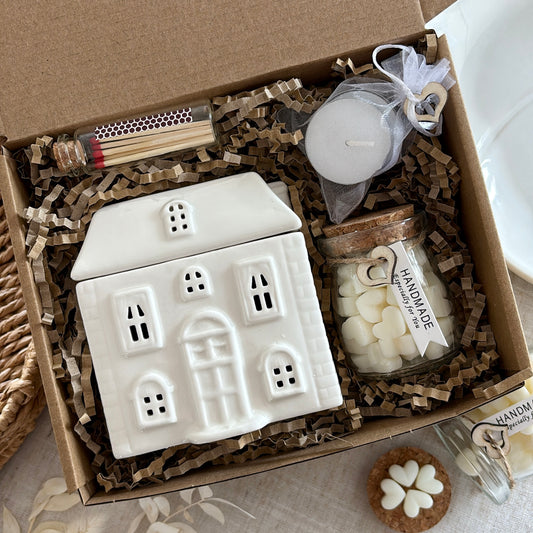 Wax Melt House Burner Gift Set
