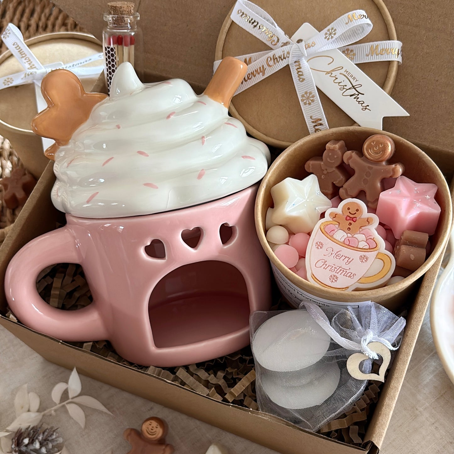 Gingerbread Latte Wax Melt Burner Gift Set