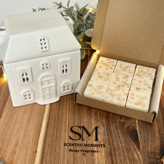 Wax Melt House Burner Gift Set