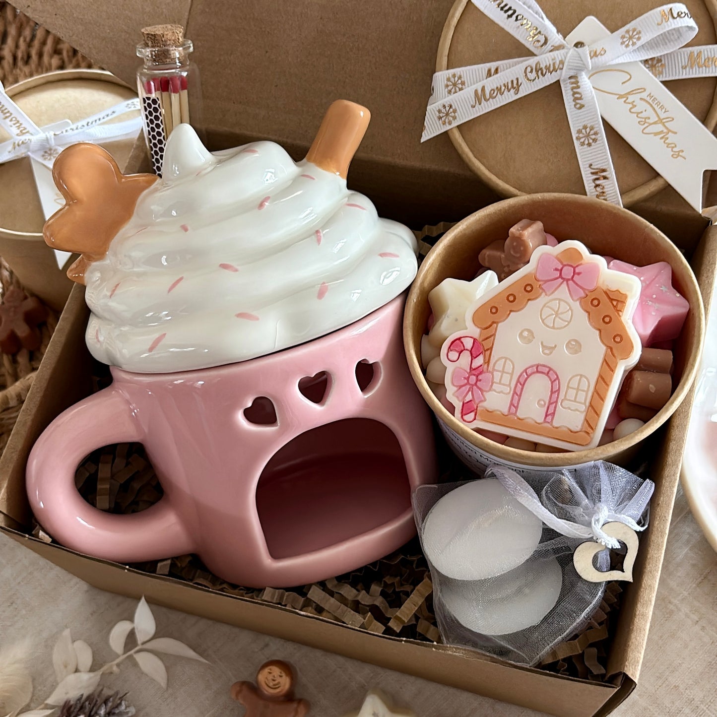 Gingerbread Latte Wax Melt Burner Gift Set
