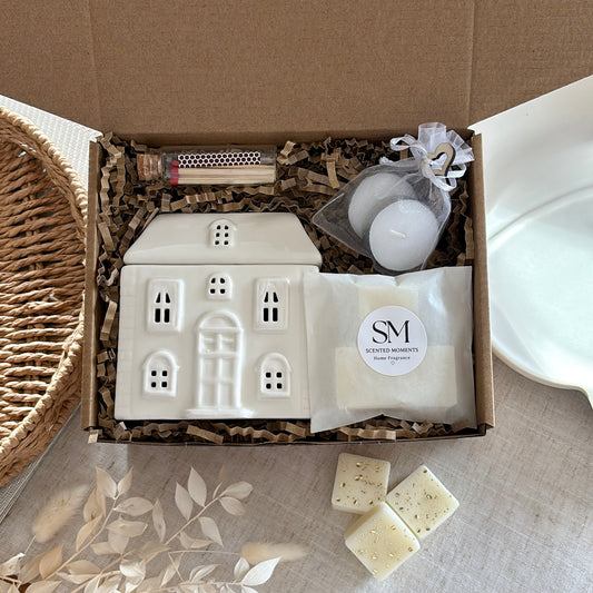 Wax Melt House Burner Gift Set