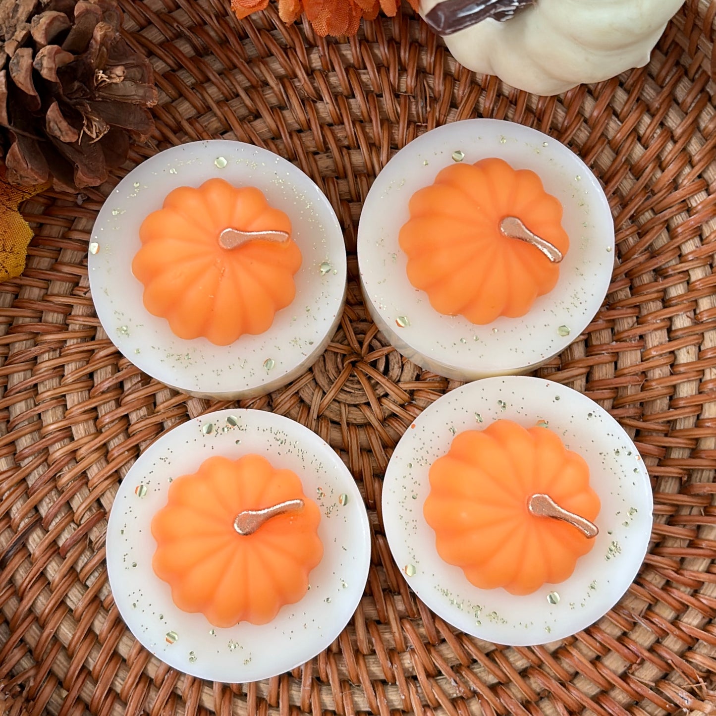 Pumpkin patch themed wax melt slab