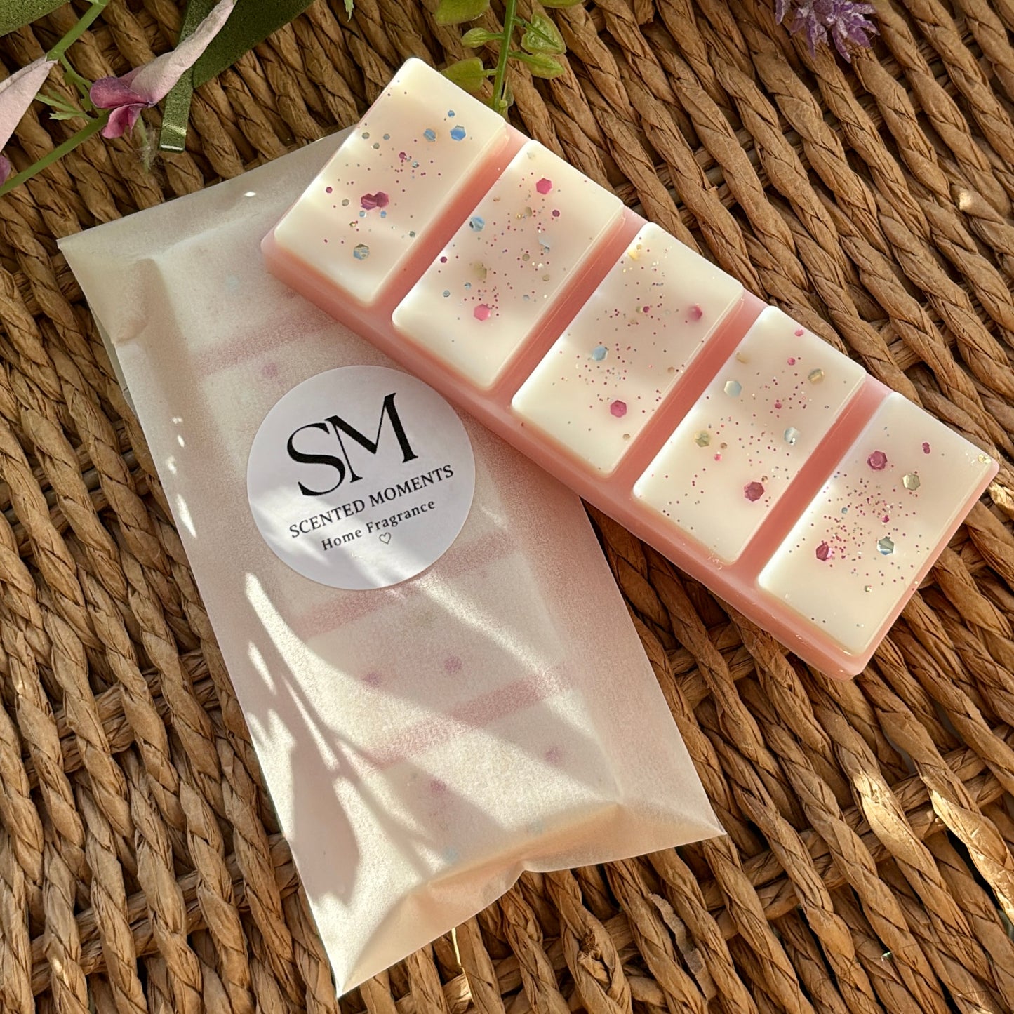 Peony Suede Wax Melt Snap Bar