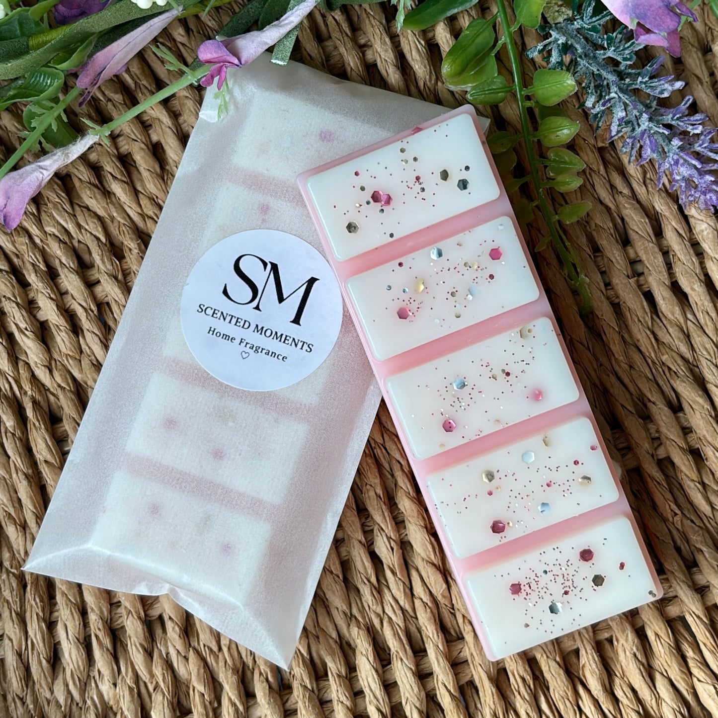Peony Suede Wax Melt Snap Bar