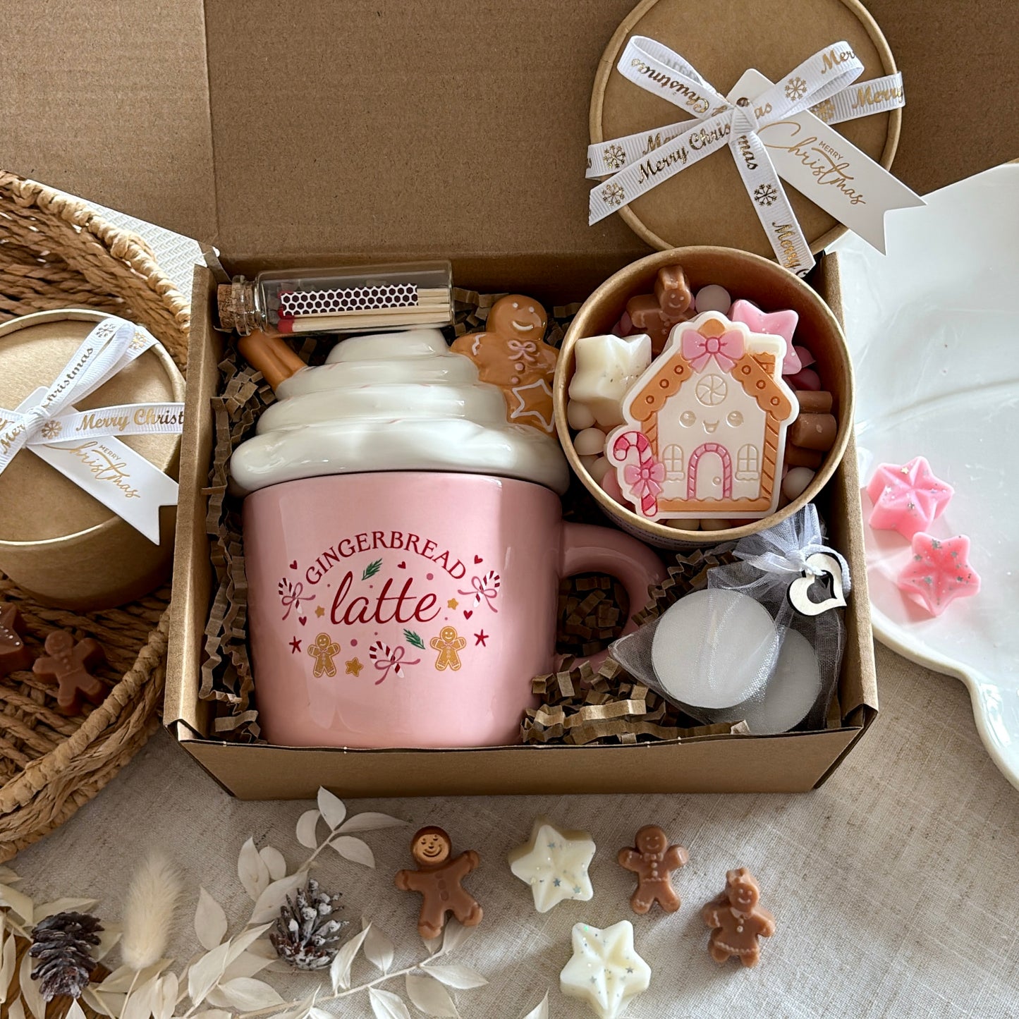 Gingerbread Latte Wax Melt Burner Gift Set