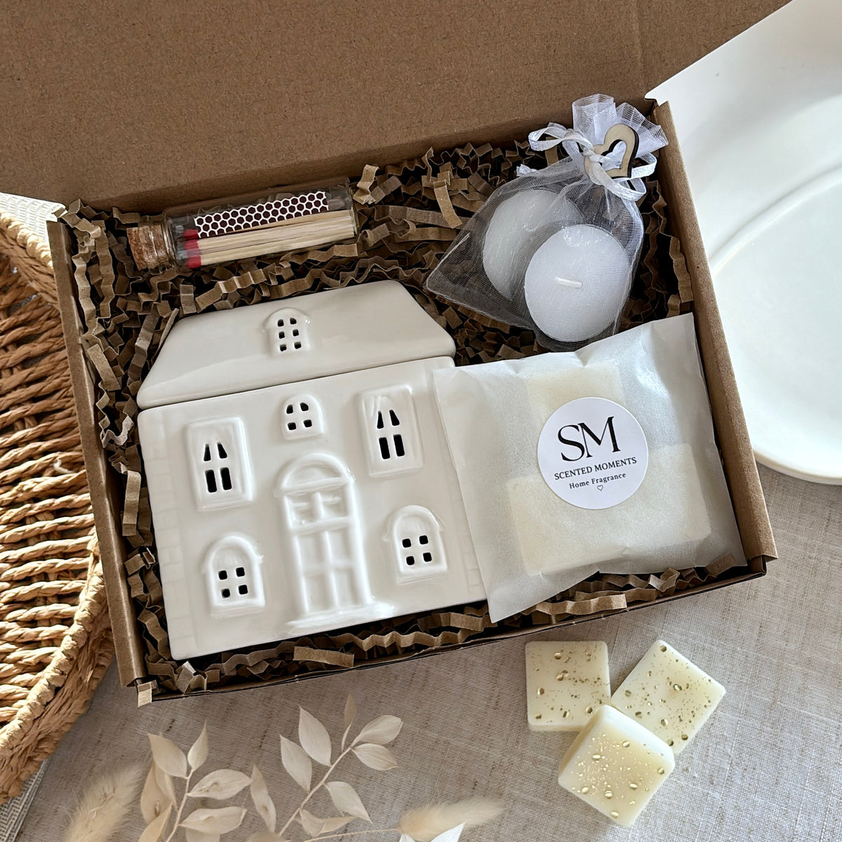 Wax Melt House Burner Gift Set