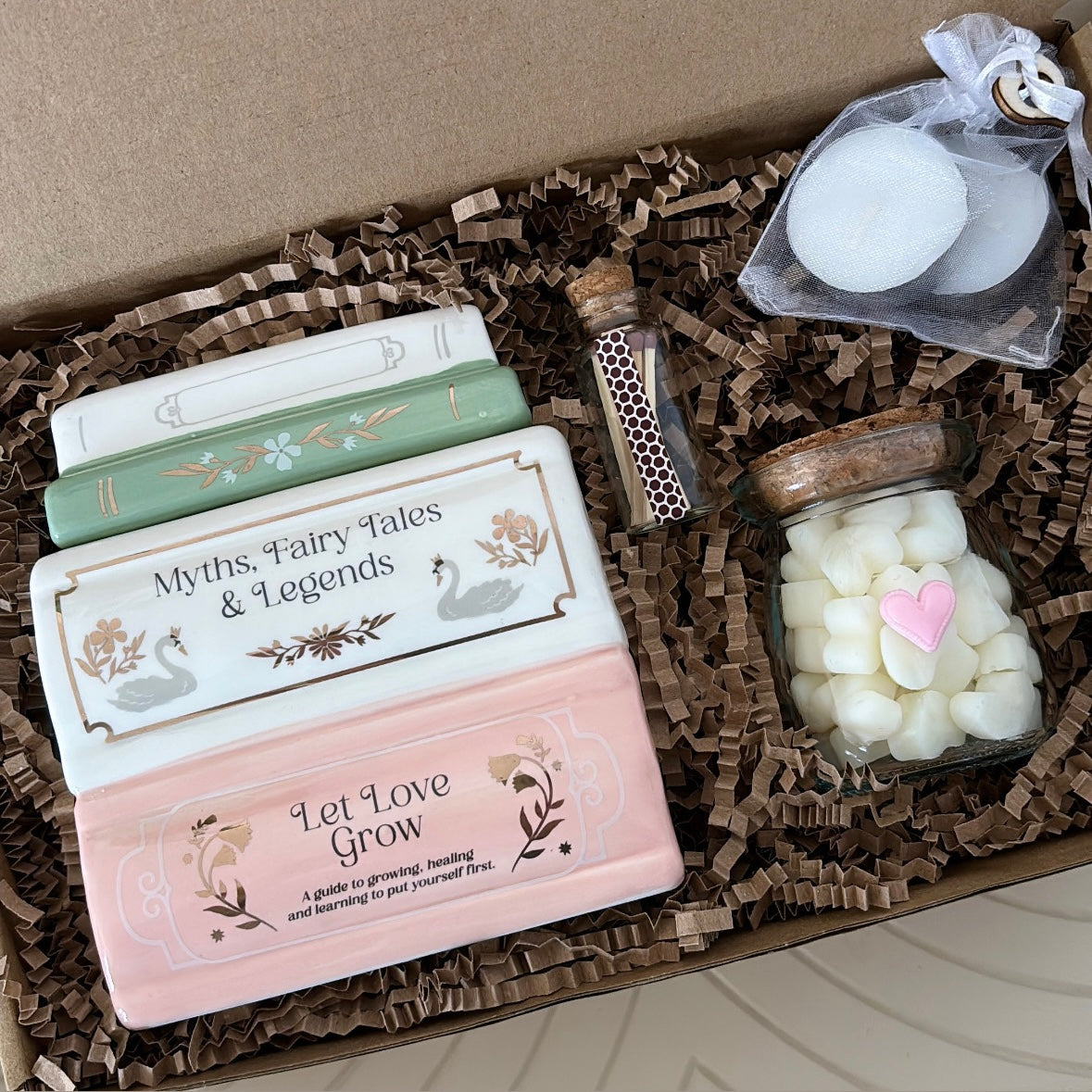 Ceramic Book Burner Wax Melt Gift Set