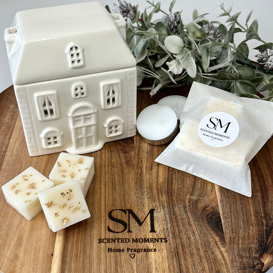 Wax Melt House Burner Gift Set