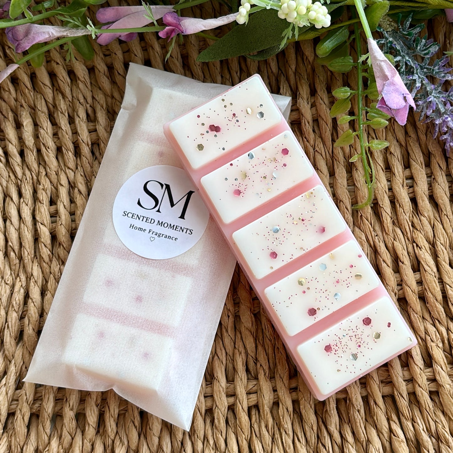 Peony Suede Wax Melt Snap Bar
