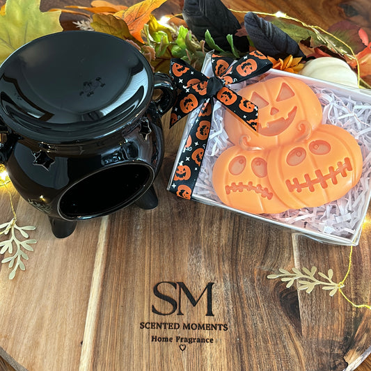 Pumpkin Wax Melt & Cauldron Style Burner Gift Set