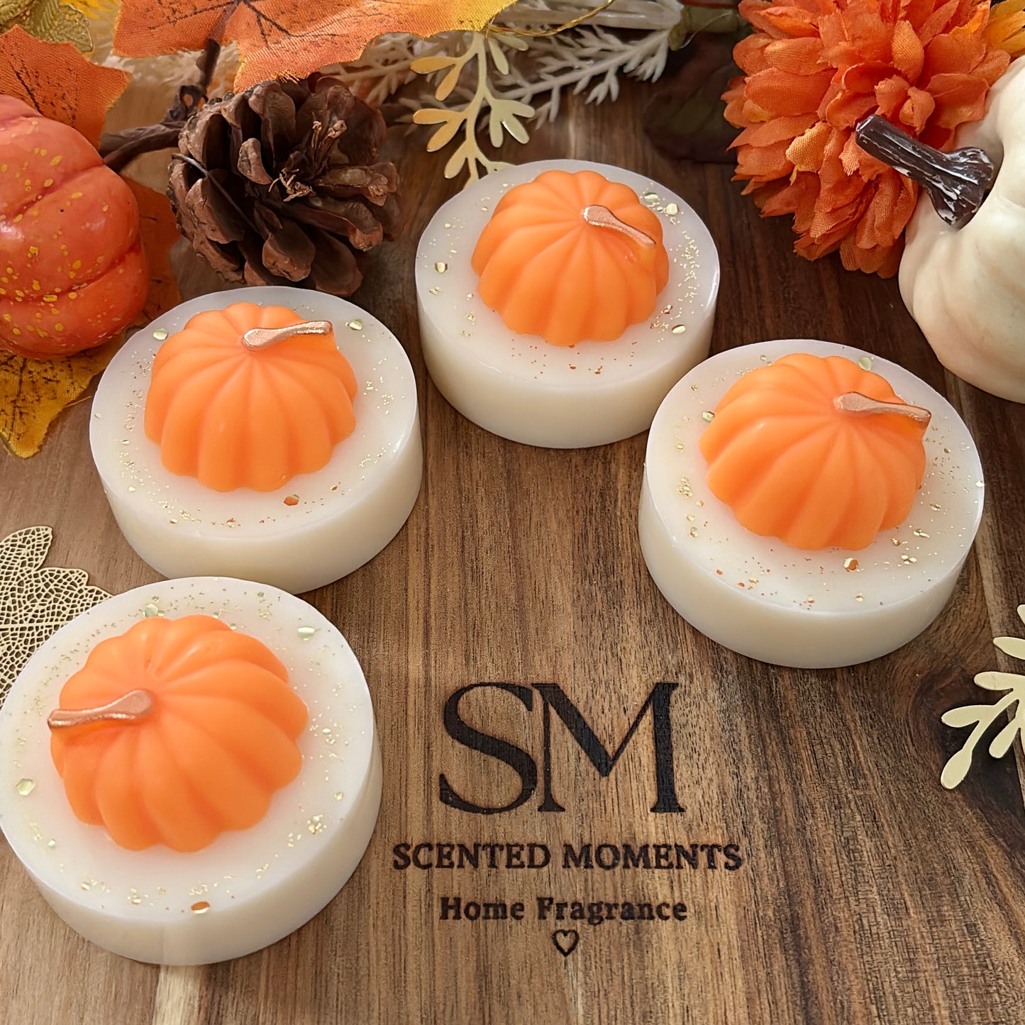 Pumpkin patch themed wax melt slab