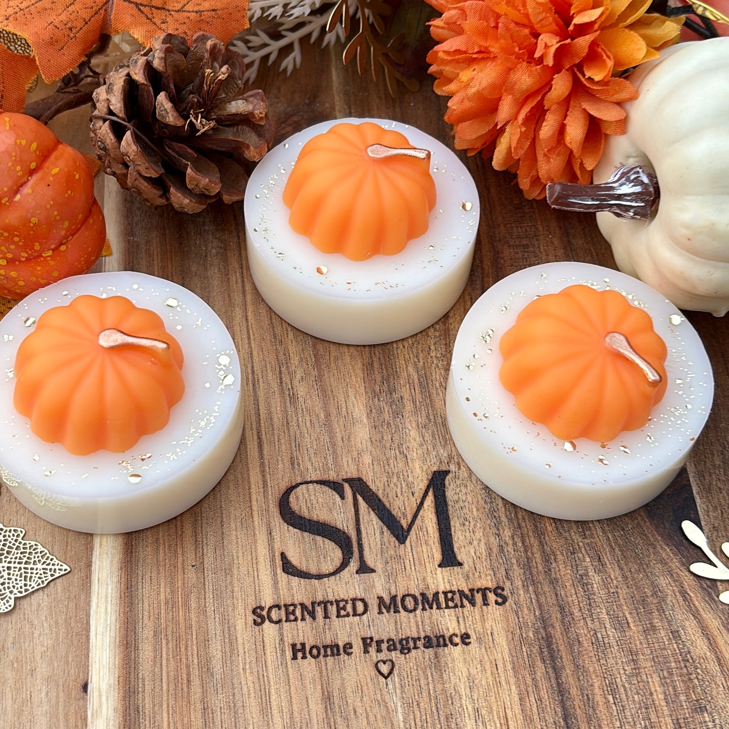 Pumpkin patch themed wax melt slab