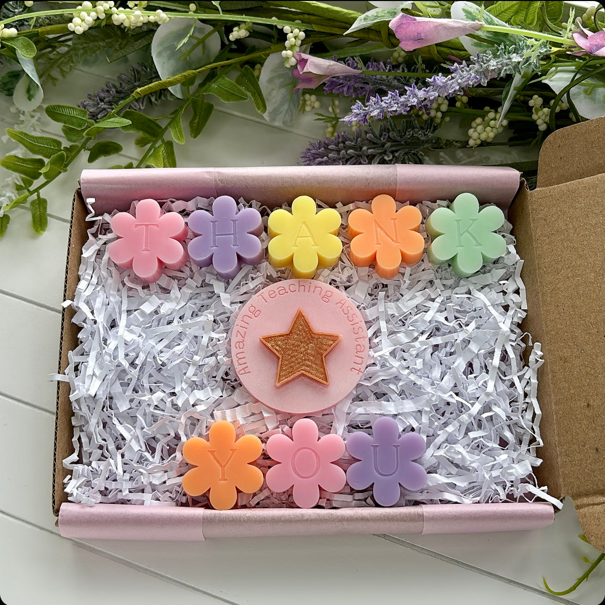 Teacher/Teaching Assistant Flower Wax Melt Gift Set